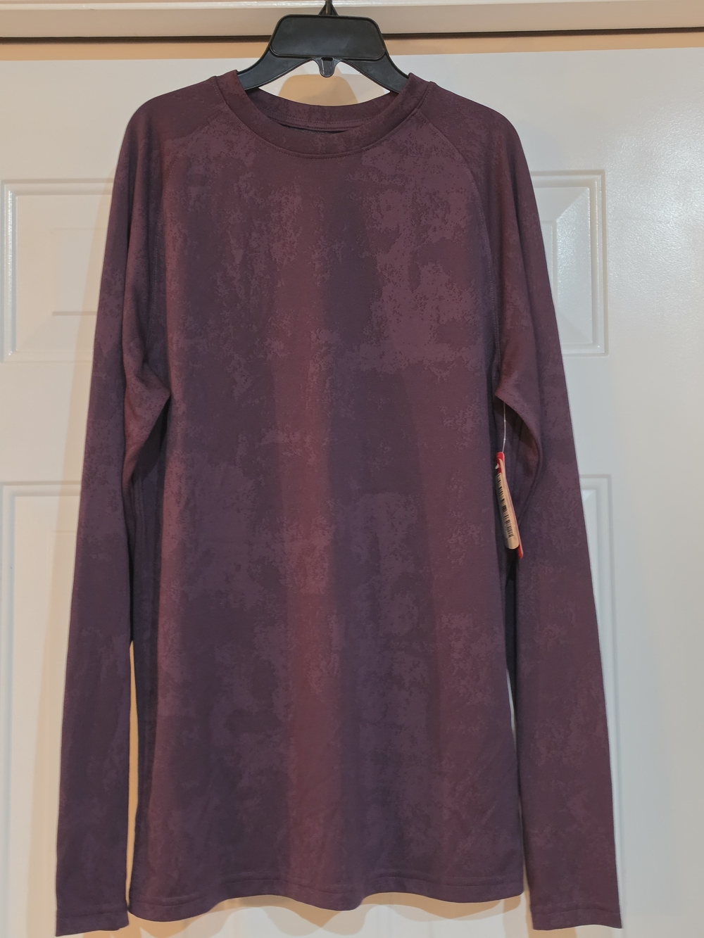 bcg Long Sleeve Crew Neck Shirt in Deep Plum